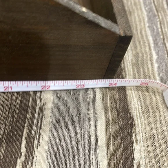 Rustic mail organizer with key hooks Storage